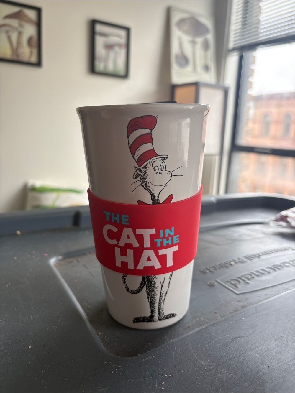 The Cat in the Hat Red Travel Mug